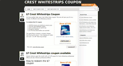 Desktop Screenshot of crestwhitestripscoupon.org