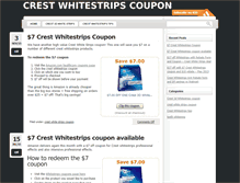 Tablet Screenshot of crestwhitestripscoupon.org